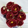 Decoración de Hotel para Boda Maizi 7 Austin Austin Rosa Ramo de Flores de Seda Flor Artificial Ramo de Rosas de Simulación