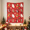 Tecido de fundo de Natal transfronteiriço, adereços para festas e eventos de feriado, tecido decorativo para paredes de ambientes, criando uma atmosfera festiva, atacado