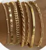 Comércio Exterior Transfronteiriço Terno Joias Pulseira Personalizada Nova Liga Combinação Pulseira Conjunto de Seis Peças Venda Quente