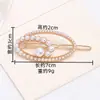 Pasador de Perlas Estilo Coreano con Acabado de Alta Gama, Exquisito Pasador para el Cabello de Mujer con Letras y Números en Inglés, Pin Lateral, Pasador
