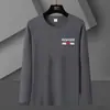 Fábrica de Origen Manga Larga Exterior Moderno Verano para Hombre Delgado Primavera y Otoño Tops Ajustados Camisetas Básicas