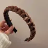Diadema con Diseño de Corona Alta para Hacer que el Rostro Parezca Más Pequeño, Lujo Ligero, Antideslizante, Tejido, Patrón de Cuadros y Lunares, Sensación de Alta Gama para Adultos y Mujeres Jóvenes