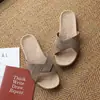 Zapatillas de Lino para Hospitalidad Hogar Hombres Verano 2022 Nuevo Jianghu Cruzadas de EVA Plástico Planas de Piso Mujeres