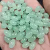 Contas de Arroz Azul Claro Jade Sintético Contas Soltas 6*9 Mm Oval Passepartout Acessórios para Joias Contas Artesanais Atacado