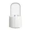 Organizador de higiene pessoal moderno, porta-canetas, recipiente de armazenamento de cosméticos, ferramenta mágica de armazenamento, porta-canetas rotativo à prova de poeira de grande capacidade para penteadeira