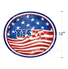 Prato de Papel Oval Descartável Tema Dia da Independência Bandeira Americana Transfronteiriço Conjunto de Louça Descartável para Festa de Feriado