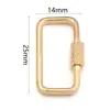 Fivela de Conexão de Aço Inoxidável Coração Pequeno Estrela de Cinco Pontas Oval Retangular Galvanoplastia Conservante de Cor Acessórios para Pulseira Colar DIY