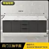 Encimera de Pizarra Gabinete de Mármol para el Hogar Gabinete con Estufa Integrada Gabinete de Cocina Simple y Económico Gabinete Ensamblado de Madera Maciza