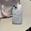 Capa de celular colorida com desenho de diamante KT Kitten para Apple 15ProMax iPhone14 resistente a quedas 13 fofo 12 personalidade
