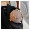Bolsa Redonda de Mão para Mulheres de Nicho de Comércio Exterior, Novo Modelo de Bolsa de Mão Transversal com Corrente para Noite, Mini Bolsa de Batom