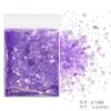 Brillantina de uñas, brillantina ultrafina, brillantina en polvo, lentejuelas, traje morado mixto, esmalte de uñas, pegamento, joyería transfronteriza