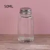 Botella de condimento directa de fábrica Frasco de condimento para el hogar Frasco de sal de vidrio Botella de condimento sellada Botella para pimienta material de barbacoa