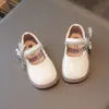 Otoño 2026 Nuevos Zapatos de Cuero Brillantes con Lazo para Niñas Estilo Coreano Zapatos de Cuero de Princesa para Bebé Zapatos para Niños