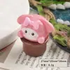 Acessórios de Resina DIY Desenho Animado Tridimensional Pequeno Europeu Vaso de Flor Grampo de Cabelo Capa de Celular Corrente de Sapato Pingente Chaveiro Acessórios
