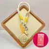 Regalo de Moda Paz y Alegría Llavero para Teléfono Móvil Colgante para Bolso Dibujo Animado Joyería Creativa Set de Caja de Regalo de Gama Alta