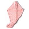 Gorro de Secado para Cabello de Terciopelo Coral Sencillo de una Capa Transfronterizo Puede Empaquetarse y Etiquetarse Individualmente, Turbante Absorbente y de Secado Rápido