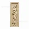 Plaza Comercial Figura de Arte Público Grande Relieve en Pared Figura de Arenisca Artificial Escultura Proyecto Fabricante Personalizado