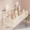 Prateleira de Armazenamento para Banheiro Montada na Parede Sem Furos Prateleira de Parede para Banheiro Lavabo Vaso Sanitário Prateleira de Armazenamento para Bancada