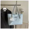 Bolsa de Hombro Grande de Lona Informal de Moda con Estampado de Estrellas, Gran Capacidad, Nueva para Invierno 2026, Tendencia
