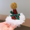 Gorro de Navidad rojo pasador para el pelo niños Niña niña pequeña pasador de Navidad clip accesorios para el pelo tocado Princesa bebé niña