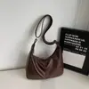 Bolso Grande Retro de Cuero Suave de Gama Alta para Commuters Mujeres 2026 Nueva Moda Estilo Coreano Simple Bolso de Hombro Cruzado Tote