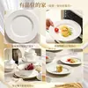 Tigelas de cerâmica estilo francês com decoração sob esmalte, conjuntos de louça para uso doméstico, pratos e tigelas, seleção personalizada, atacado para presentear