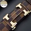 Cinturón Popular de Cuero Paul de Gran Venta para Hombre, Cinturón con Hebilla Automática de Aleación, Cinturón Versátil de Alta Gama para Hombres Jóvenes con Letras Genuinas