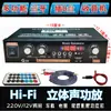 Amplificador de Potencia Bluetooth Doméstico Mini Pequeño de Alta Potencia Amplificador 220V 12 Volt Enchufe de Coche Tarjeta Radio FM Amplificador de Potencia