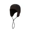 Chapéu de Montanhismo de Lã Polar para Proteção Auricular em Trilhas para Homens e Mulheres, Quente para Outono e Inverno, à Prova de Vento e Frio, Chapéu Ajustável com Cordão para Adultos
