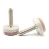 Fieltro Beige Patas Ajustables Tornillo de 1/4 de Pulgada Silencioso Resistente al Desgaste Protección del Piso Accesorios para Muebles Almohadillas de Protección para Muebles