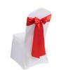 Decoración de Boda Adorno Caliente Cinta de Satén Cinta Decoración Flor en Respaldo de Silla Funda Elástica para Silla Lazo