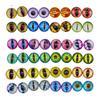 Olho de Víbora Patch de Vidro Biônico Material Criativo Artesanal DIY Olhos de Brinquedo de Pelúcia Globo Ocular Animal Redondo Plano