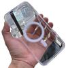 Adecuado para Apple Iphone15Promax Magsafe Agujero Fino Acrílico Apple 14 Transparente Funda Magnética para Teléfono