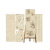 Azulejos de Panel de Pared Vintage Estilo Francés 400x1200 para Baño Pasillo Pared Inferior Azulejos Zoclo Negro Azulejos Decorativos de Media Pared