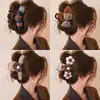 Clip para Cabello de Volumen Medio, Clip para Cabello de Bajo Volumen para Mujeres, Pinza de Tiburón de Felpa para Otoño e Invierno en la Parte Posterior de la Cabeza, Pinza para el Cabello de Gama Alta para Semirecogido