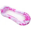 2023 nuevo patrón de puntos sillón reclinable adulto engrosado inflable de agua hamaca plegable cama flotante anillo de natación