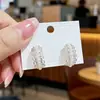 Versátiles Aretes de Flor de Encaje y Perlas para Mujer, Nicho, Suaves, Dulces, Exquisitos, Modernos y de Moda