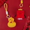 Muñeco Pequeño de la Suerte y la Fortuna Juguete de Peluche Lindo Colgante para Bolso Decoración de Mochila Llavero de Pareja Regalo de Año Nuevo