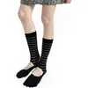 Calcetines de Yoga, Estilo Dulce y Lindo, Calcetines de Cinco Dedos con Encaje, Calcetines Antideslizantes para Pilates, Calcetines Deportivos de Piso para Mujer con Dedos Separados