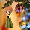 Colgante Decorativo de Princesa Navideña Transfronterizo Colgante Plano de Acrílico de Dibujos Animados Muñeco Colgante para Árbol de Navidad Decoración Infantil Colgante