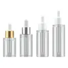 Frasco Conta-gotas Personalizado 30ml 40ml 50ml para Óleo Essencial Frasco de Vidro Espesso para Óleo Essencial Frasco para Essência Loção