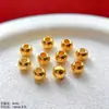 Acessórios Banhados a Ouro Prata Método Antigo S925 Cinzel Gravado Guirlanda de Cânhamo Lanterna de Contas de Oito Costelas Contas a Granel Corda para Pulseira DIY