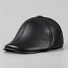 Gorra para Hombre Invierno Mediana Edad y Adultos Mayores Protectores de Oídos Gorra Cálida Engrosada Gorra de Cuero Adelante Gorra para Exteriores para Adultos Mayores Invierno
