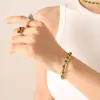 Conjunto de joyería con accesorios de circonita de estilo europeo y americano, collar de diamantes, pulsera ligera de lujo que no se decolora, pendientes exquisitos