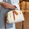 Nova chegada bolsa feminina de couro da moda artística retrô bolsa de mão Boston bolsa de travesseiro bolsa de ombro de couro genuíno bolsa feminina