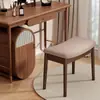 Banqueta de Maquiagem em Madeira Maciça, Banqueta de Sela para Guarda-Roupa, Banqueta para Trocar Sapatos em Casa, Cadeira de Toucador, Banqueta para Quarto de Meninas