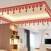 Conjunto de Decoração de Quarto de Casamento para Sala de Estar, Decoração Completa de Casamento para o Noivo, Guirlanda de Caligrafia de Casamento, Teto do Quarto