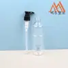 Botella de Mascota Estilo Bambú de 250 ml, Botella Dosificadora Tipo Prensa, Botella Recargable Portátil para Viaje, Botella Plástica Vacía para Champú y Gel de Ducha