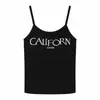 Camisola dulce y picante estilo americano con estampado de chica, con copas incorporadas, usable como prenda exterior, capa base, top corto tipo tubo