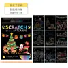 Arte de rascar para Vacaciones para Niños y Estudiantes, Manualidades Creativas para Padres, Colorear de Halloween y Navidad, Pintura Educativa DIY